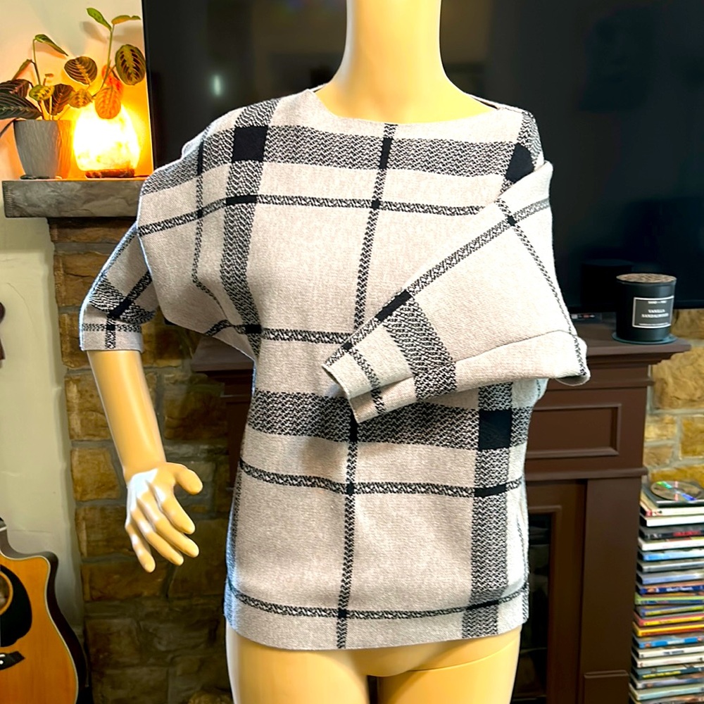 Adrienne Vittadini 3/4 Fitted Sweater